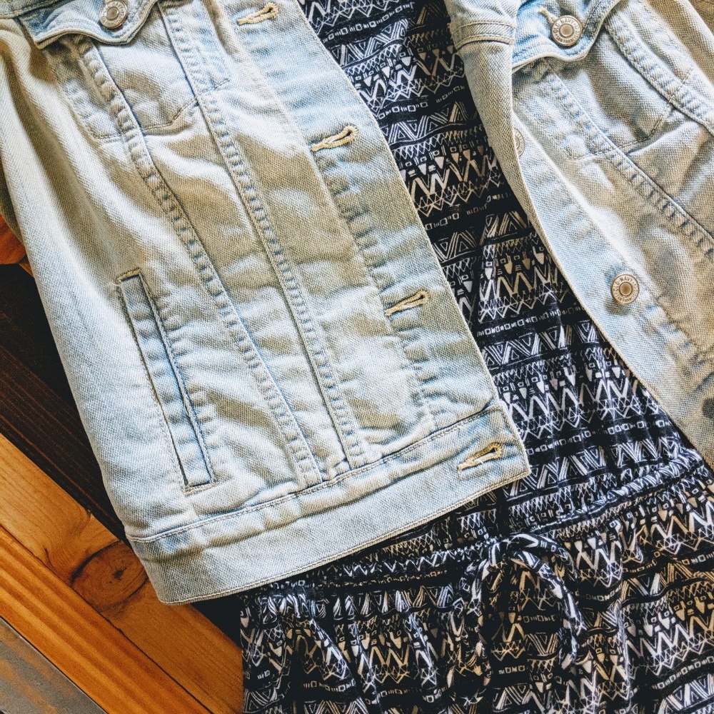 Tribal Print Navy Romper